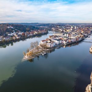 Passau – barocke Dreiflüssestadt am Zusammenfluss von Donau, Inn und Ilz