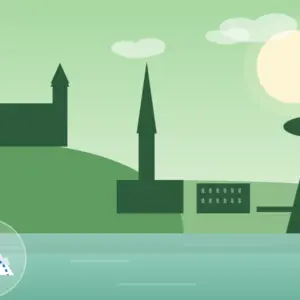 Bratislava Wandern Tour Illustration