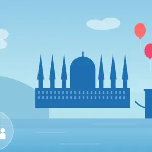 Budapest Familie Tour Illustration