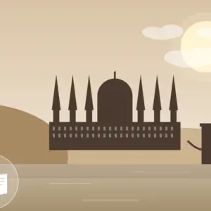 Budapest Themenführung Tour Illustration