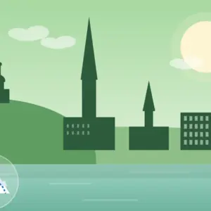Linz Wandern Tour Illustration