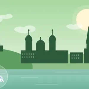 Passau Wandern Tour Illustration