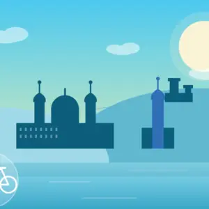 Wachau Rad Tour Illustration
