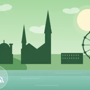 Wien Wandern Tour Illustration